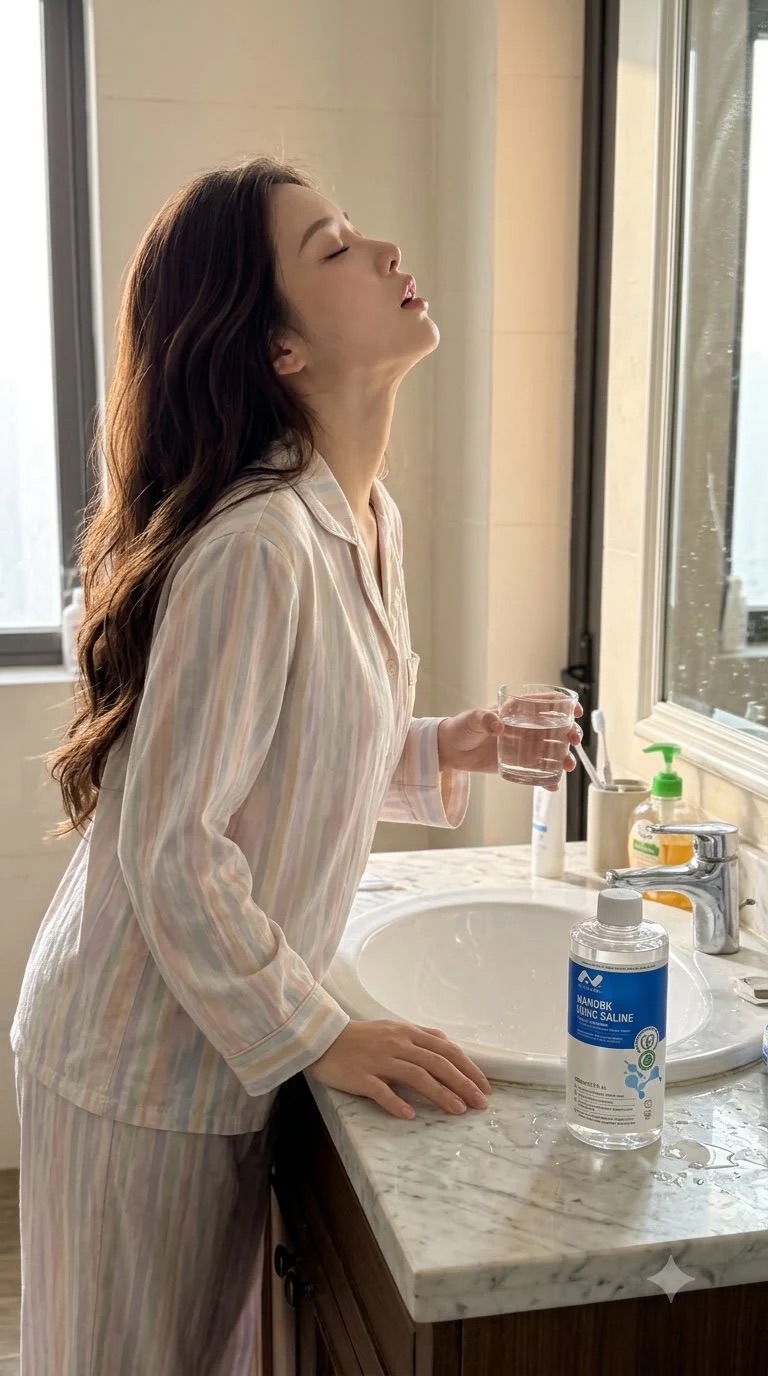 Súc miệng bằng nước muối ion