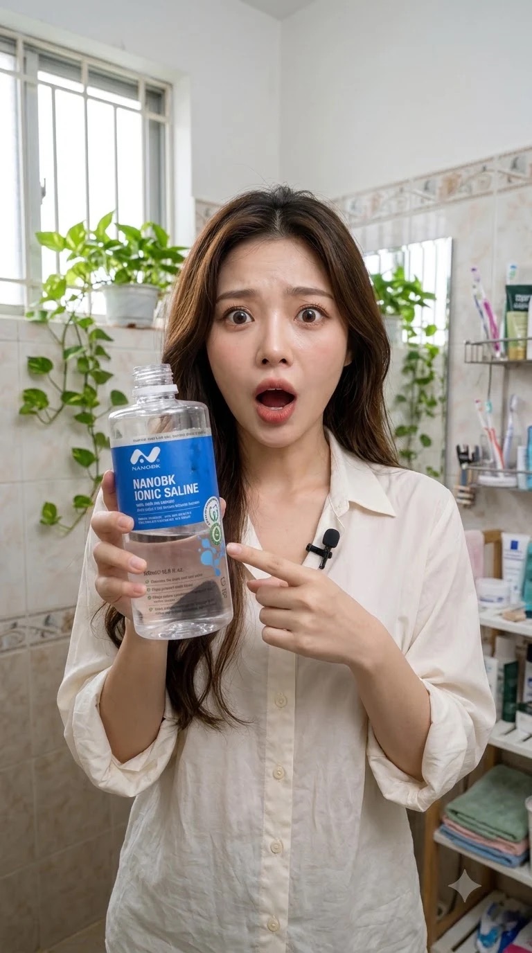 Dùng nước muối ion NanoBK