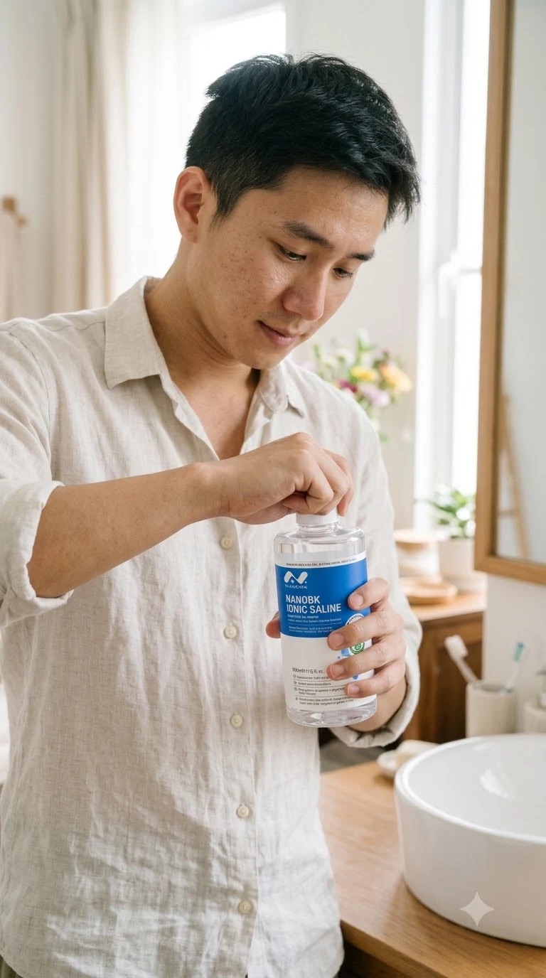 Mở nắp chai